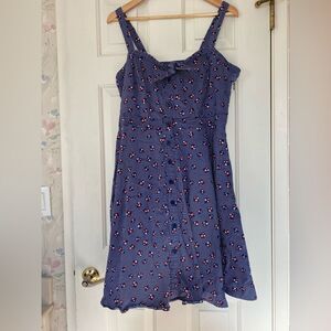 City Chic Blue Sleeveless Sundress